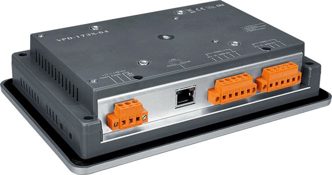 VPD-173X-64 7-inch Touch HMI, 800 x 480 TFT, 2 x RS-232/RS-485, PoE