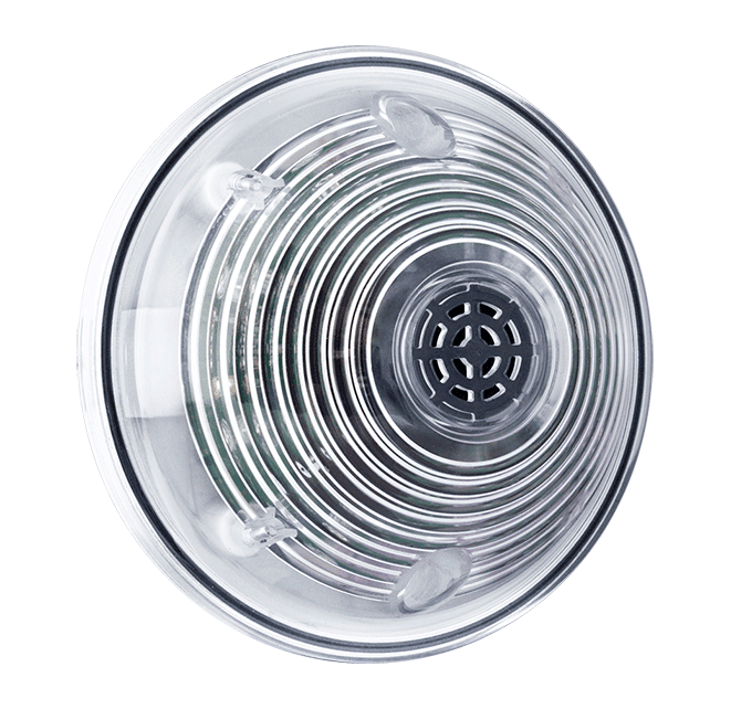 ALM-Horn-RGB PoE Ethernet Alarm Siren with 8-LED RGB Beacon