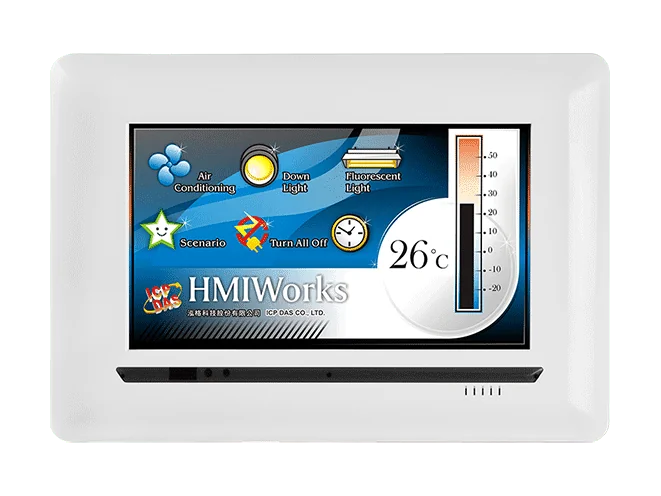 TPD-703-64 7-inch Touch HMI Device with PoE, RS-485 and RS-232