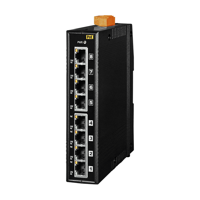 NS-208PSE-4 Unmanaged PoE Industrial Ethernet Switch, 8-port with 4 PSE Ports