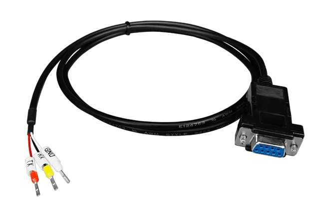 CA-0910 DB9 Female to 3-wire Cable [RS-232: Pin2, Pin3 and Pin5], 1M