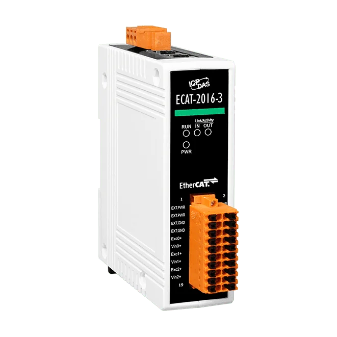 ECAT-2016-3 EtherCAT SubDevice Module, 3-ch 16-bit Strain Gauge Input