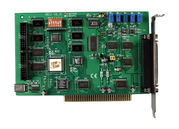 A-821PGH/S ISA Multifunction DAQ Board, 16-ch 12-bit AI, 45 kS/s