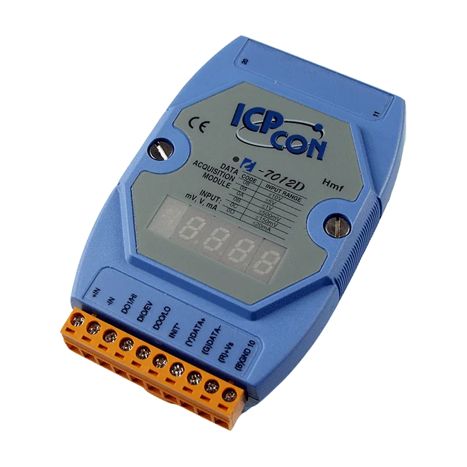 I-7012D 1-ch Analog Input Module with LED Display, DCON over RS-485