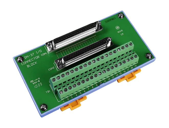DN-37/N-A DB37 Female to Screw Terminal Board, 5.08 mm Pitch Daughter Board
