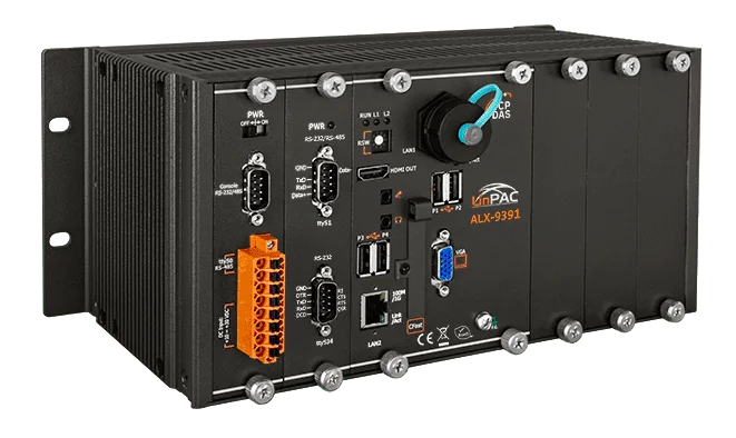 ALX-9391 3-Slot Linux PAC with Intel E3950 CPU, Dual GbE and 4 Serial Ports