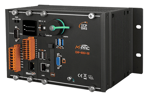 EMP-9051-32 EtherCAT Master PAC, 32-axis Motion Control, Win10 IoT