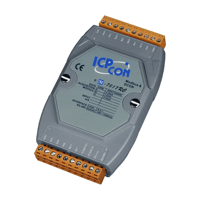 M-7017RC-G 8-ch Current Input Module with Modbus RTU and DCON