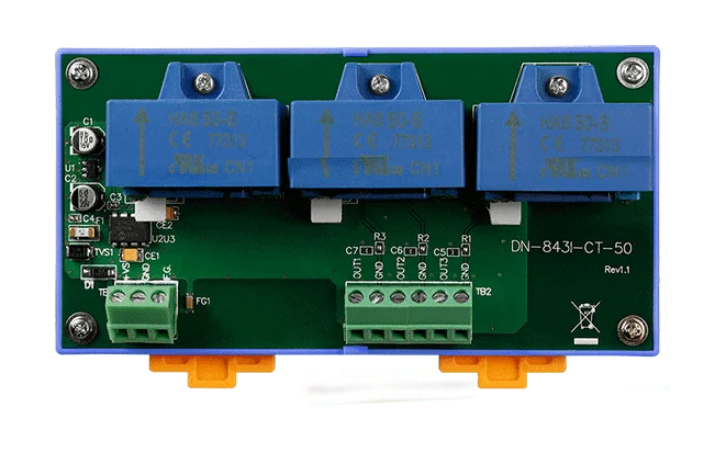DN-843I-CT-50 3-Channel 50 A AC/DC Current Transformer Module