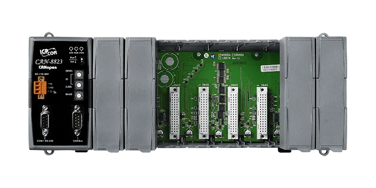 CAN-8823-G CANopen Remote I/O Unit with 8 I/O Expansion Slots