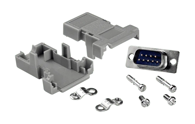 CA-PC09M DB9 connector Male with plastic cover (Solder Type)