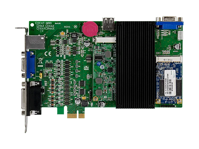 ECAT-M801-16AX PCI Express EtherCAT MainDevice, 16-Axis Motion Control