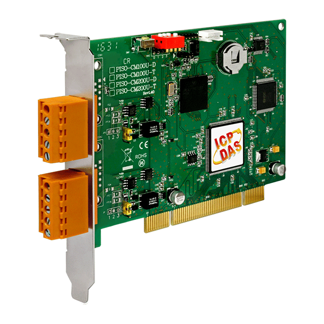 PISO-CM200U-T 2-Port Programmable CAN Universal PCI Card