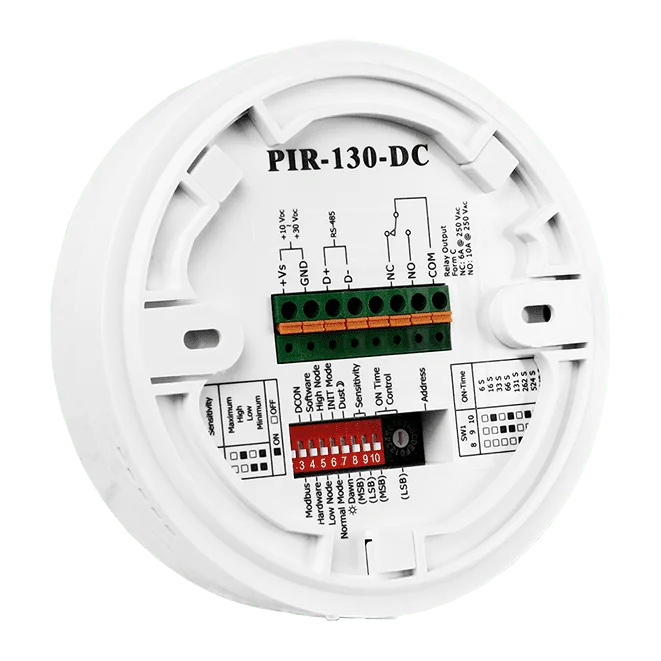 PIR-130-DC PIR Motion & Temperature Sensor Module, RS-485 Modbus RTU