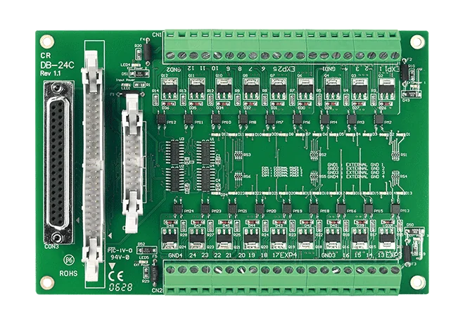 DB-24C/D Daughter Board, 24-ch Isolated Open Collector Digital Output