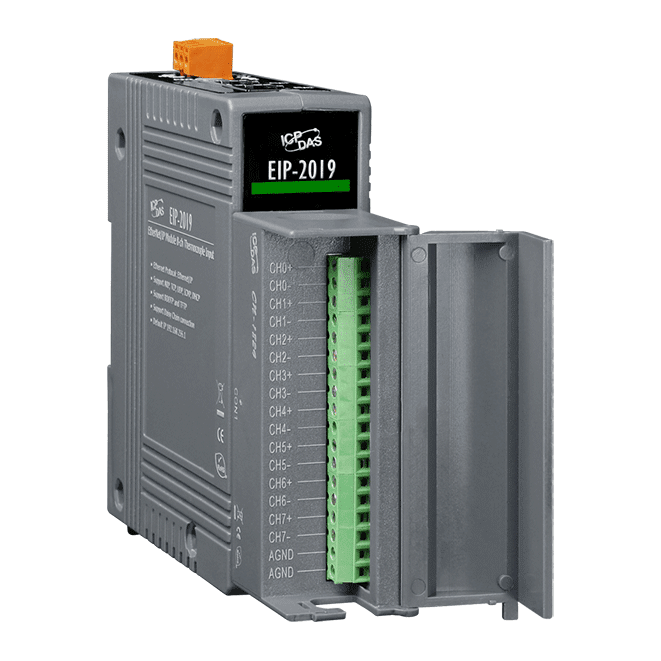 EIP-2019/S EtherNet/IP Module (Isolated 8-ch Universal Analog Input), with CN-1824 Daughter Board