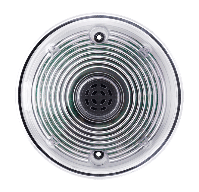 ALM-Horn-RGB PoE Ethernet Alarm Siren with 8-LED RGB Beacon