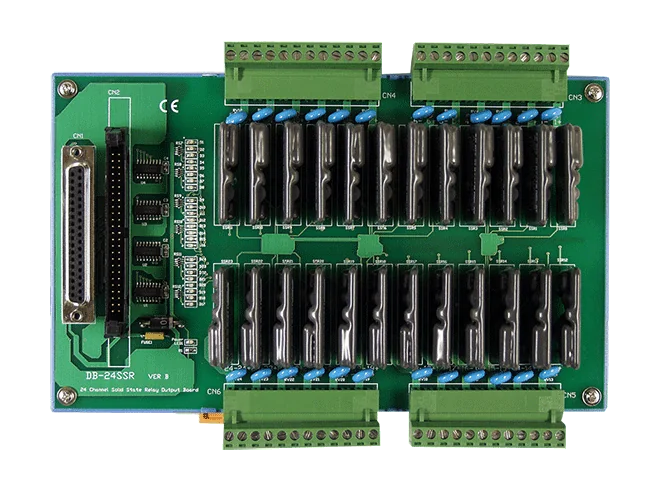 DB-24SSR 24-ch AC Solid-State Relay Daughter Board, Form A, 50-pin Header