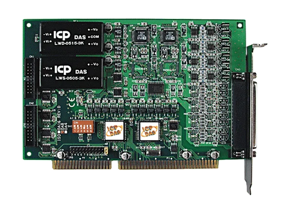 ISO-DA8 ISA Isolated Analogue Output Board, 8-ch 14-bit AO