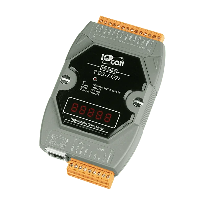 PDS-752D Serial-to-Ethernet Device Server, 4x RS-232 and 1x RS-485