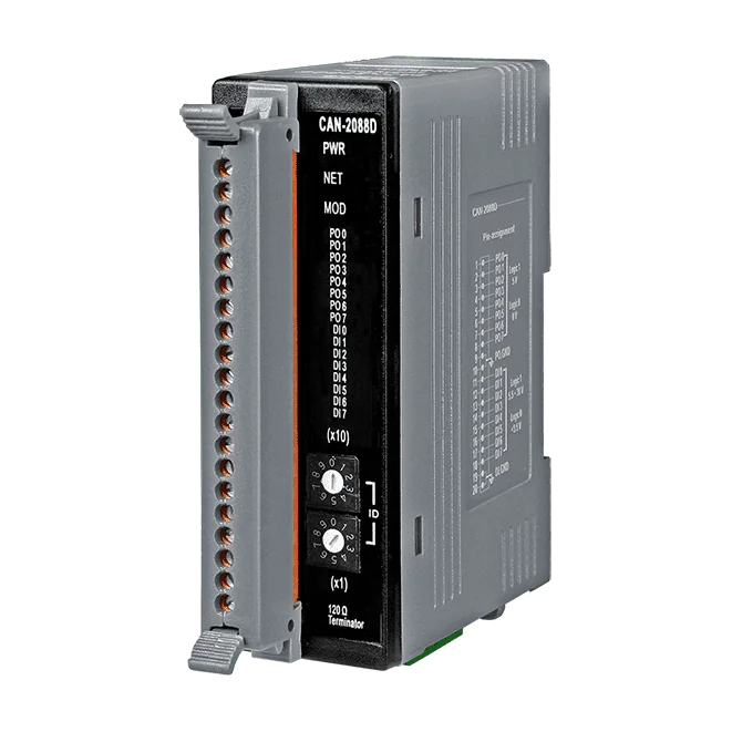 CAN-2088D DeviceNet Slave Module, 8-ch PWM Output, 8-ch High Speed Counter