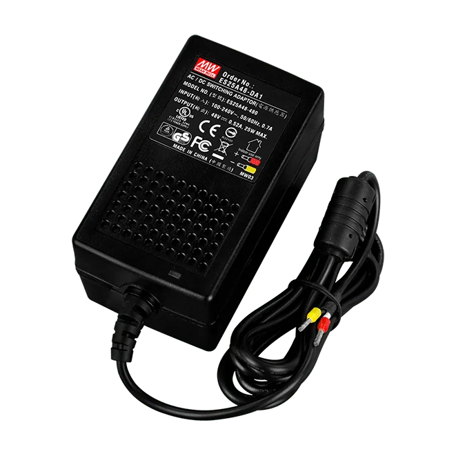 ES25A48-DA1 Desktop Power Supply, 90~264 VAC to 48 VDC/0.52 A, 25 W