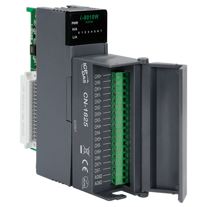 I-8018W-G/S1 8-Channel High Speed Thermocouple Input Module, Includes CN-1825 Daughter Board