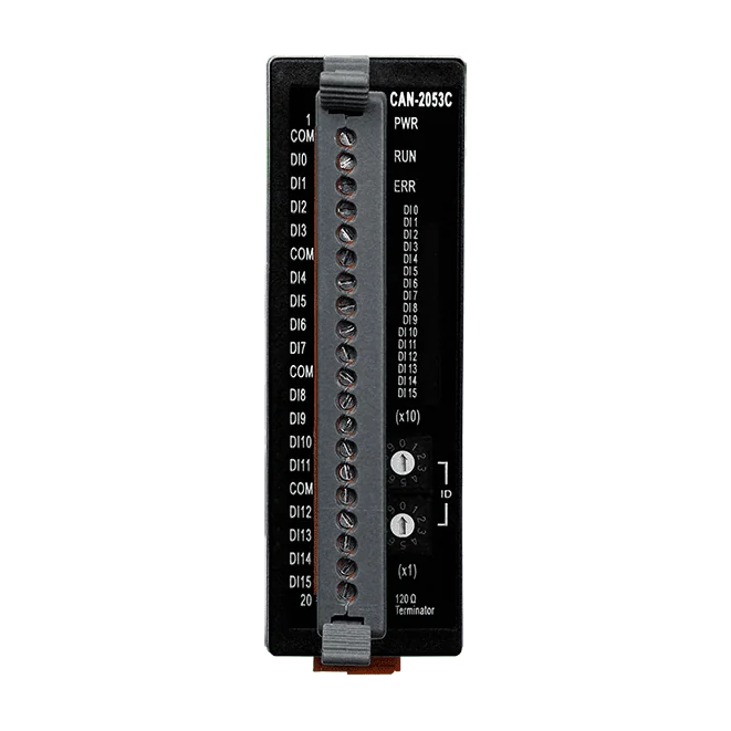 CAN-2053C CANopen Slave I/O Module, 16-ch Isolated Wet Digital Input