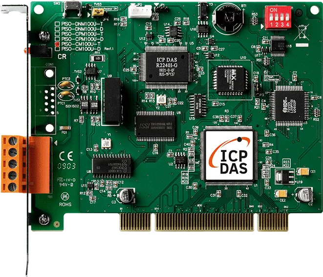 PISO-CM100U-T Programmable 1-Port CAN Universal PCI Card, 5-Pin Terminal