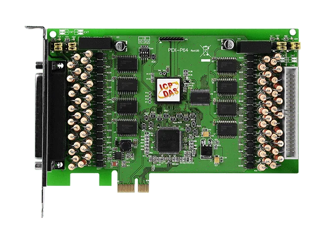 PEX-P64-24V PCI Express Isolated DI Board, 64-ch Digital Input