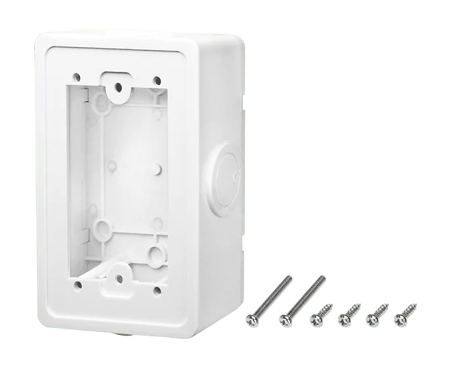EWB-T28 2.8-inch External Wall Mounting Box, Plastic Housing