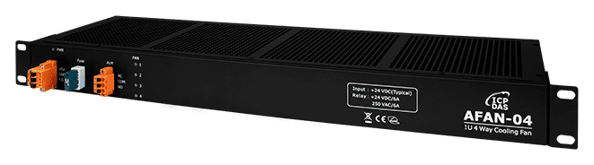 AFAN-04 1U 4-Way Hot-Swap Cooling Fan Module with Fan Fault Relay Alarm
