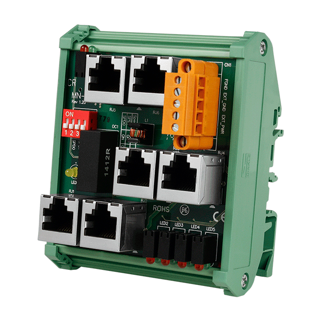 MN-HUB4 Distributed Motionnet 4-Port Hub Module, RJ-45 Jack