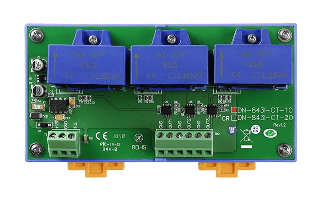 DN-843I-CT-10 3-Channel 10 A AC/DC Current Transformer Module