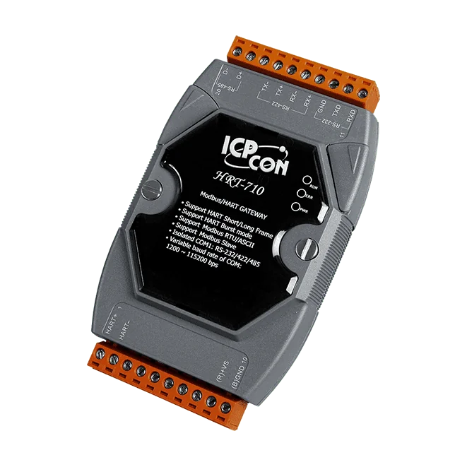 HRT-710 Modbus RTU/ASCII to HART Gateway, Up to 15 HART Devices