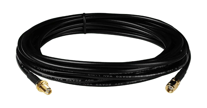 3S005-1 Antenna Extension Cable, RG58A/U, RP-SMA Male to RP-SMA Female, 5M