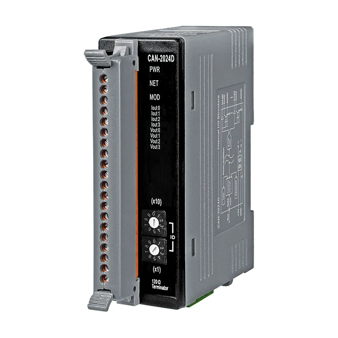 CAN-2024D DeviceNet Slave Module, 4-ch 14-bit Analog Output
