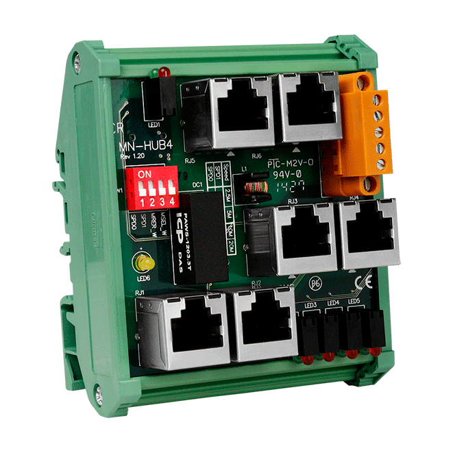 MN-HUB4 Distributed Motionnet 4-Port Hub Module, RJ-45 Jack