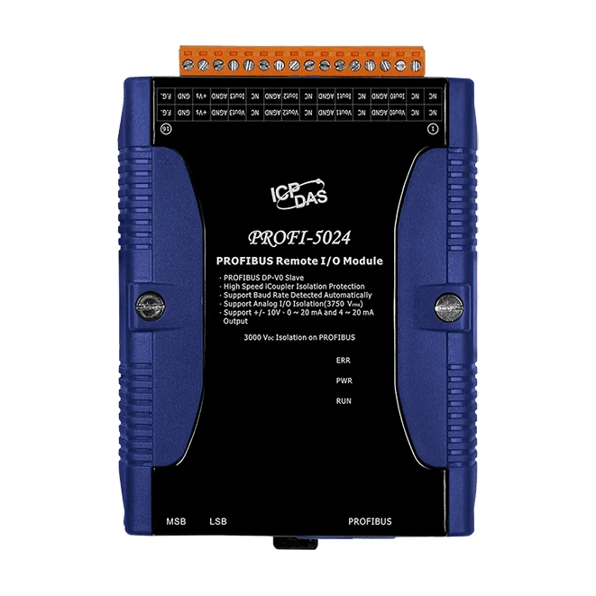 PROFI-5024 PROFIBUS DP Remote I/O Module, 4-ch Isolated Analog Output