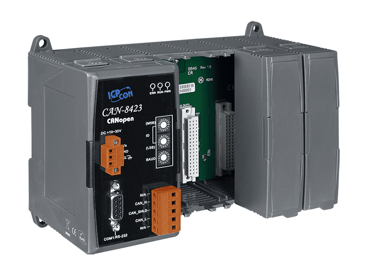 CAN-8423-G CANopen Slave Remote I/O Unit with 4 I/O Slots