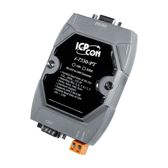 I-7530-FT-G Intelligent RS-232 to CAN Converter, Low Speed Fault Tolerant