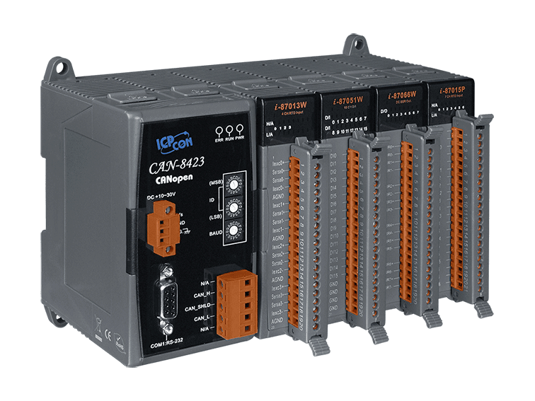 CAN-8423-G CANopen Slave Remote I/O Unit with 4 I/O Slots