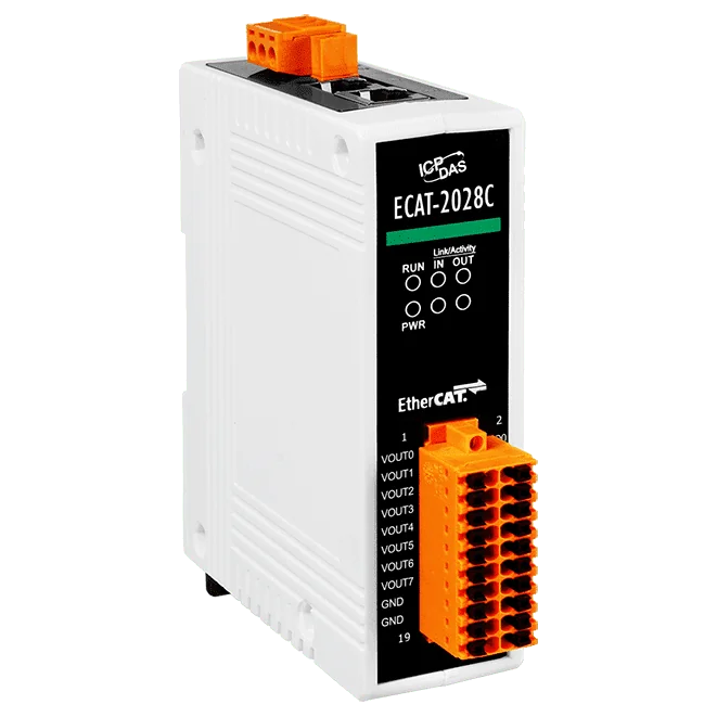 ECAT-2028C EtherCAT SubDevice Analog Output Module, 8-ch 12-bit