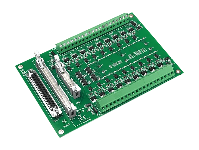 DB-24C/D/DIN 24-ch Open Collector Output Board, DIN-rail Mount